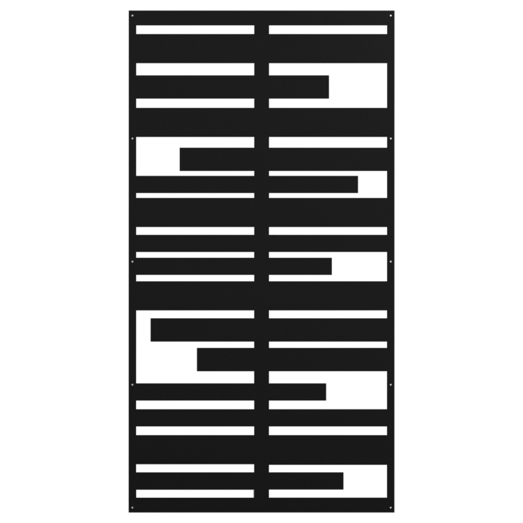 Black Planks Privacy screen Panel