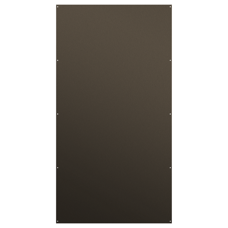 Bronze Solid Privacy Screen Front