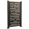 Bronze+Blurrier+Lines+Angle+with+Bronze+Posts Privacy Screen