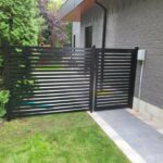 Black Privacy Screen With Gate canada