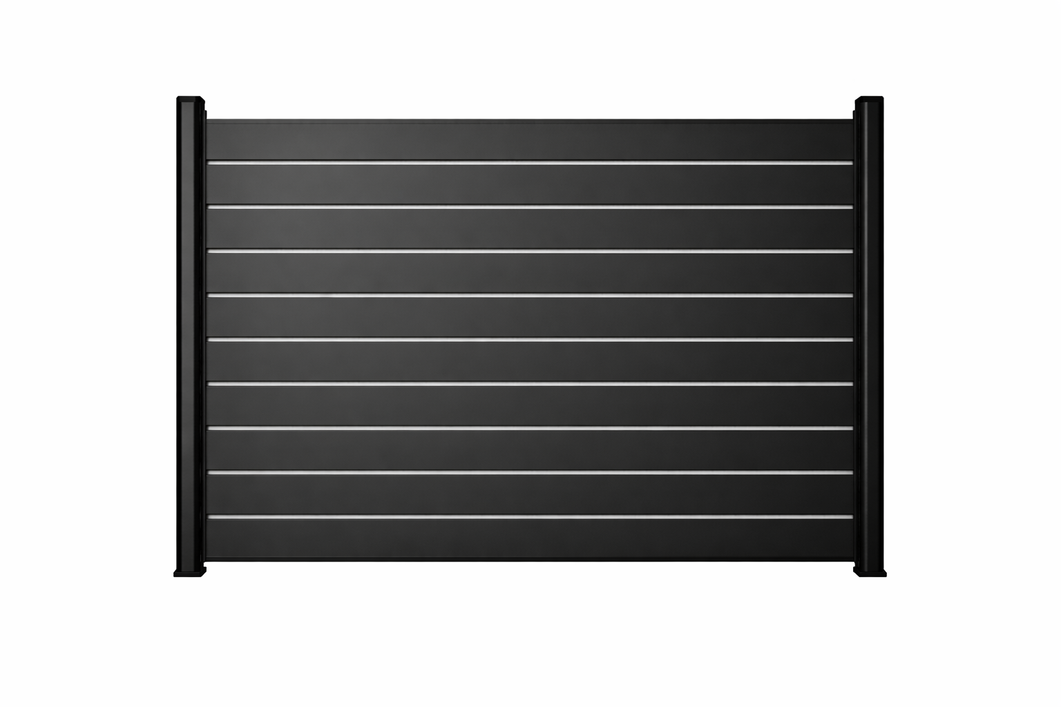 Alu-Slat Full Privacy Screen – Black - Image 3