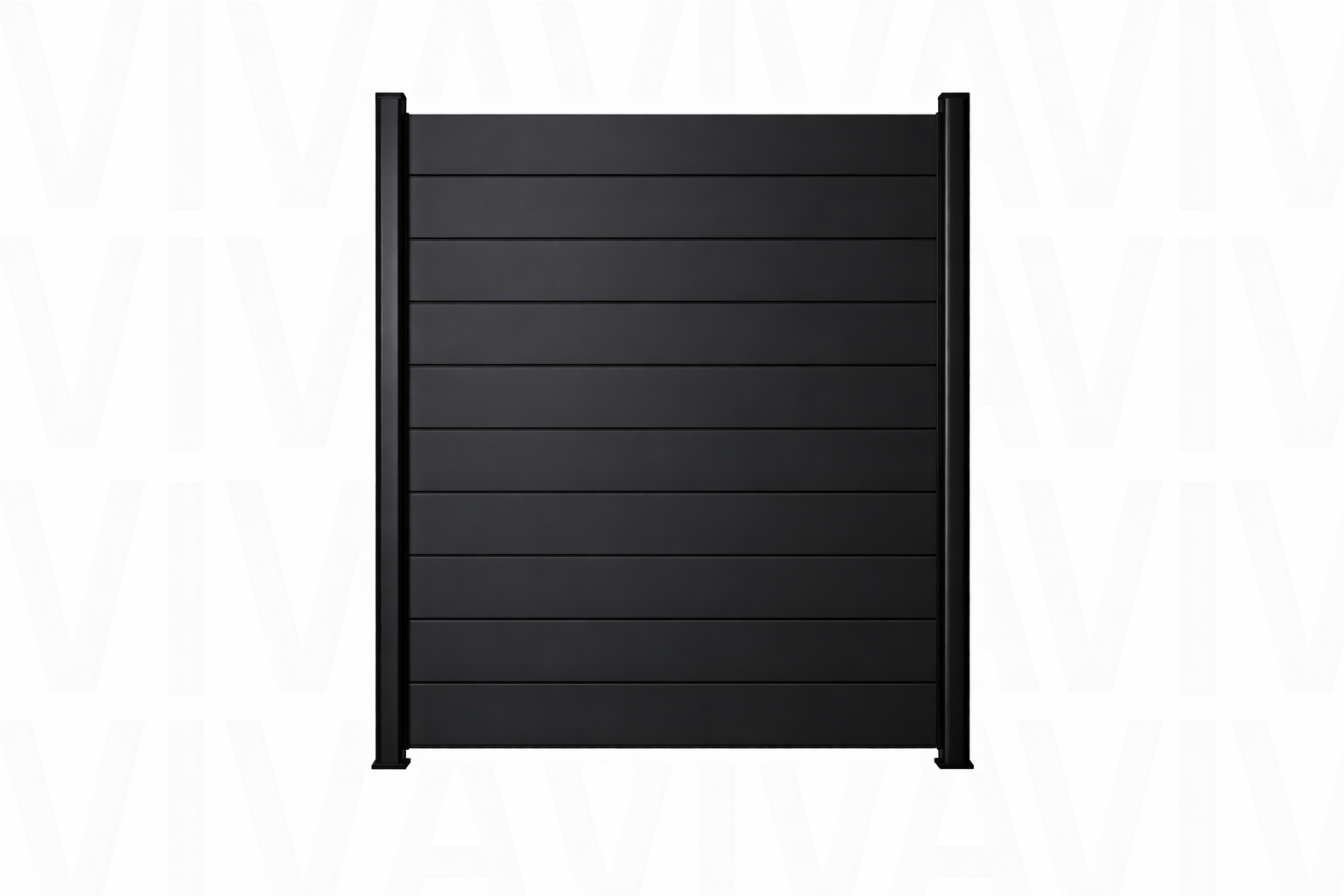 Alu-Slat Full Privacy Screen – Black - Image 2