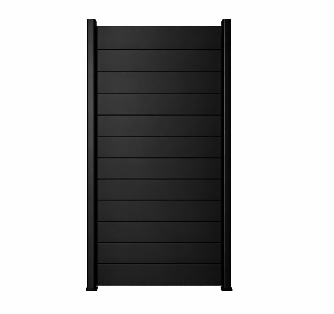Alu-Slat Full Privacy Screen – Black