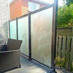 Glass Privacy Screens on deck